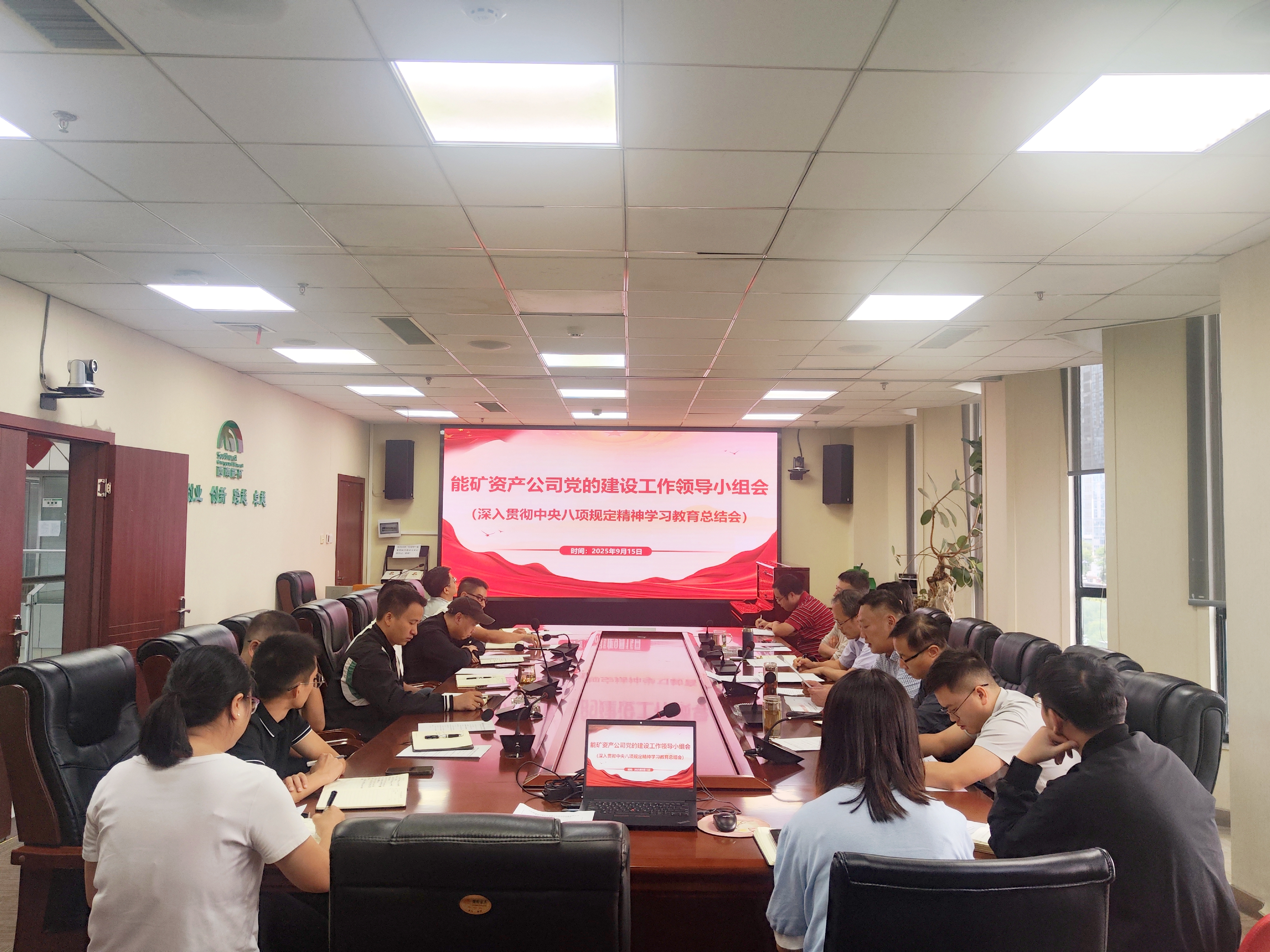 能矿资产公司召开党建工作领导小组会议总结学习教育工作